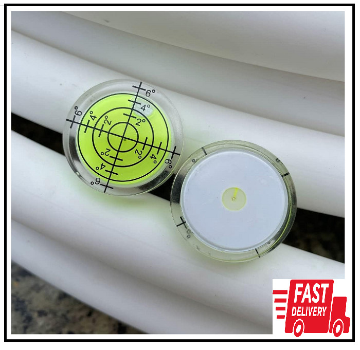 3Pcs Circular Bubble Level Bullseye Degree Marked Surface Round Spirit Levels Me