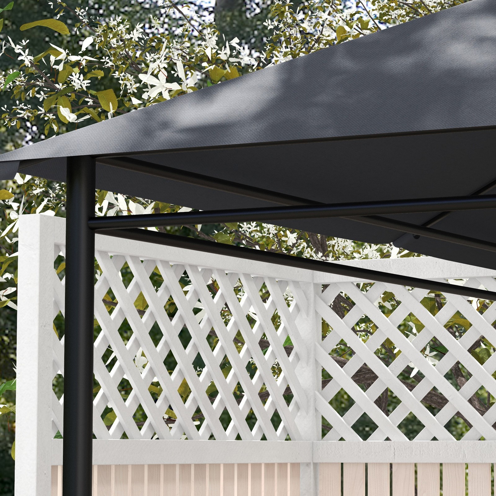 10' x 13' Gazebo Canopy Replacement Roof in Dark Gray
