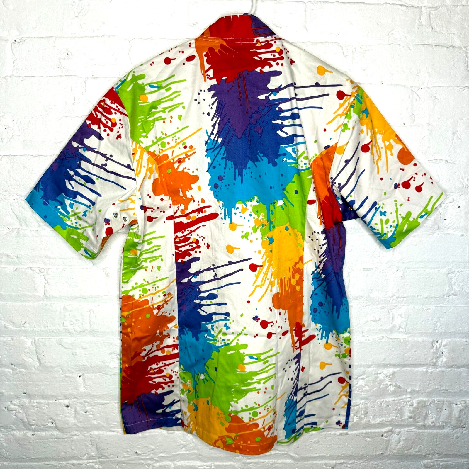 NWT Loudmouth Chef Coat Size Medium Splatter Pattern Button From Apron Jacket