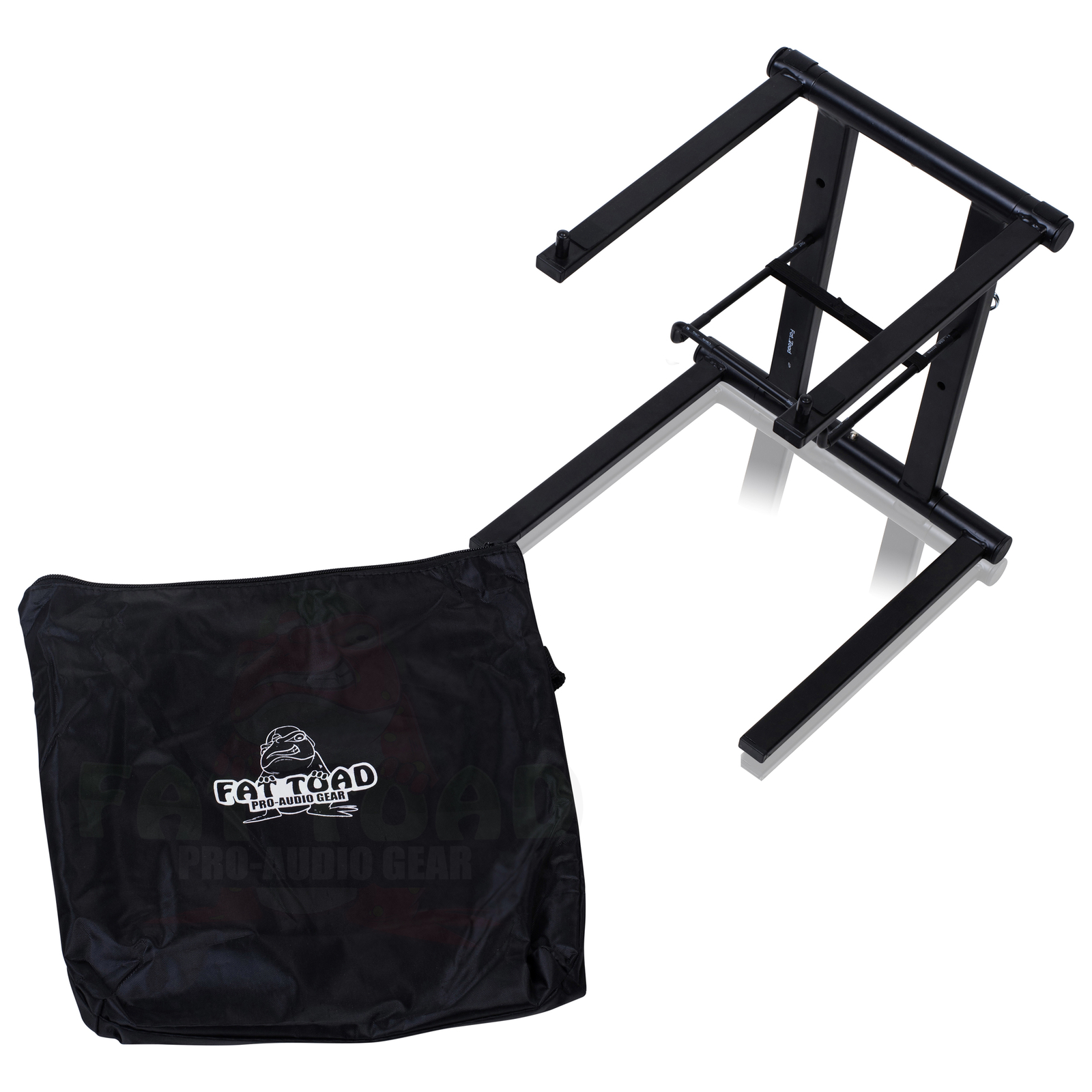 Folding DJ Laptop Stand - Computer Table Top PC Rack Clamp Mount Holder PA Gear