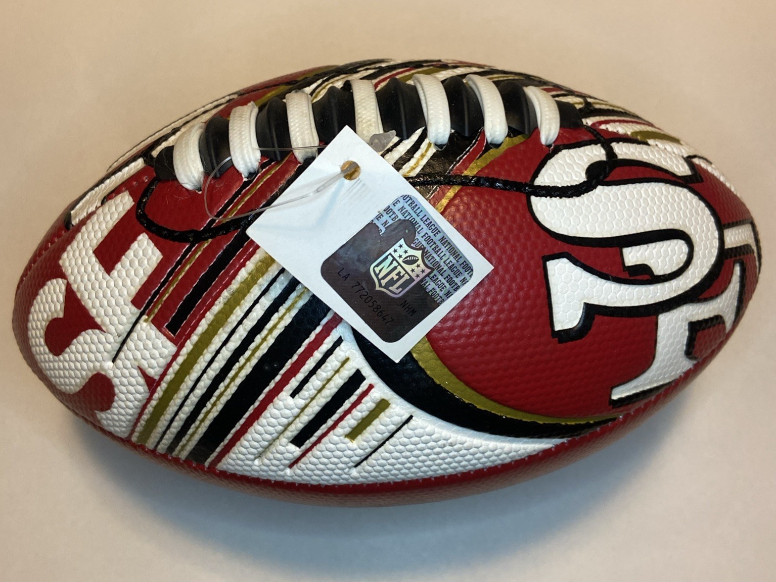 Franklin Sports NFL San Francisco 49ers 8.5" Rubber Football - Kids Mini Ball