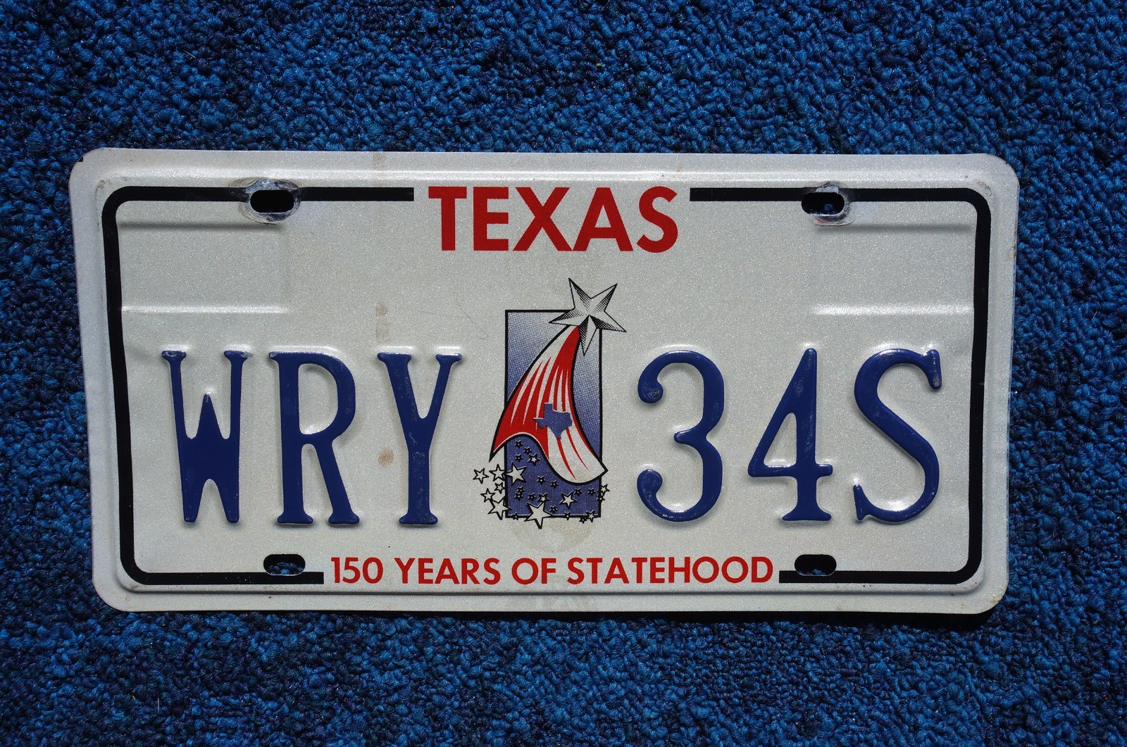 Texas 150 Years of Statehood License Plate
