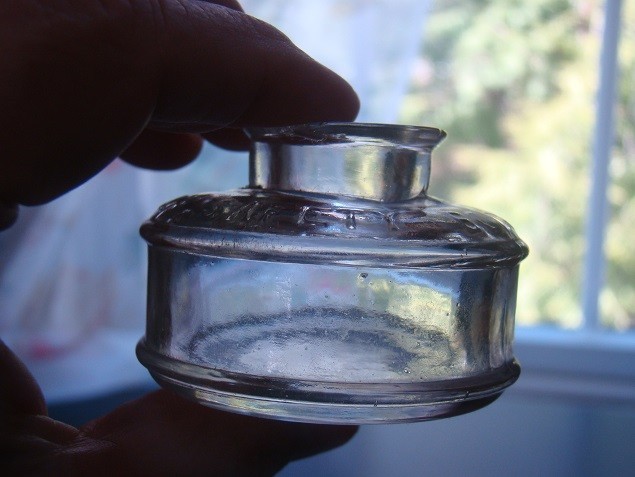 Antique 1890's PAUL'S SAFETY BOTTLE & INK CO. N.Y. Ink Bottle