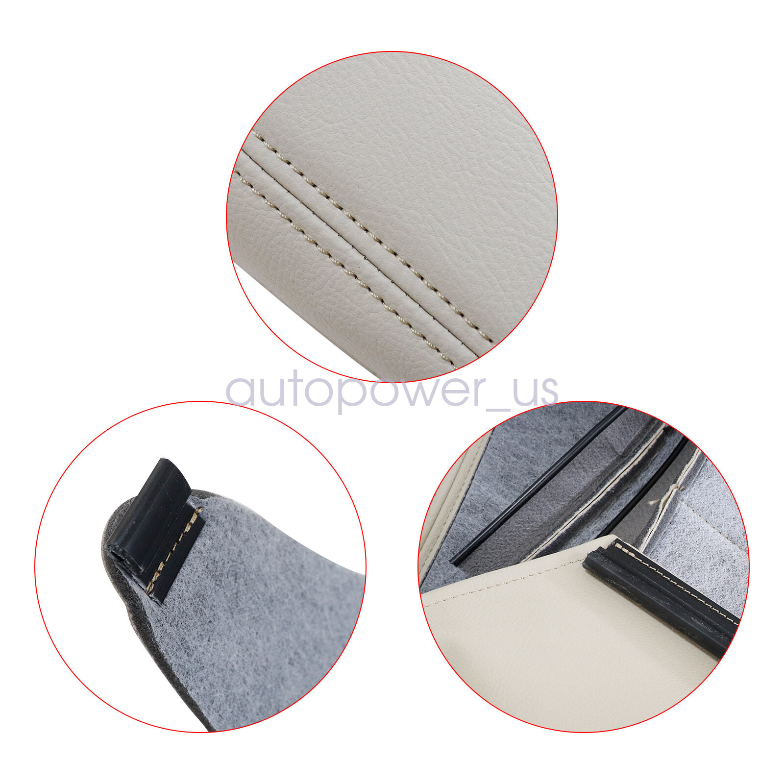 For 2015-2021 Mercedes Benz C300 Driver Bottom Leather Seat Cover Tan