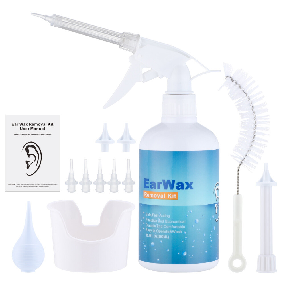 Ear Wax Removal Tool Kit Earwax Remover Irrigation Cleaner Bottle Flush System