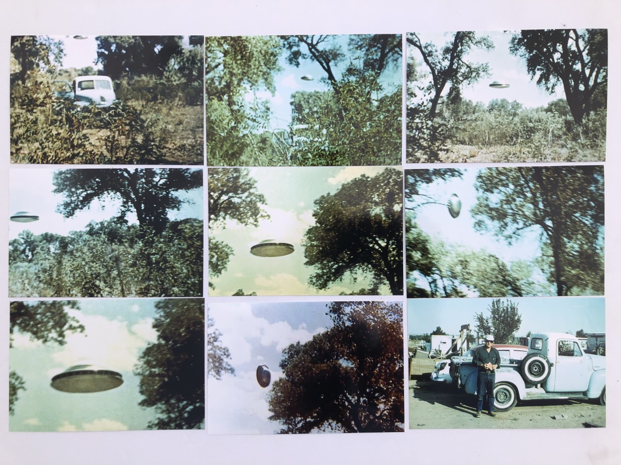 Rare Complete PAUL VILLA UFO NM Contactee Flying Saucer Full 74 Photo Set Lot!