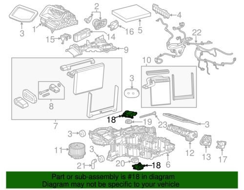 OEM NEW 14-20 GM Cadillac Chevrolet A/C Temperature Blend Door Actuator 22808876