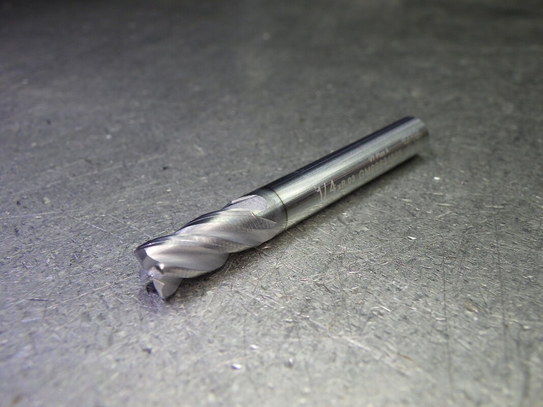 YG1 V7 PlusA 1/4" 4 Flute Carbide CR Endmill .03" R QTY5 GM99931325 (LOC2085B)