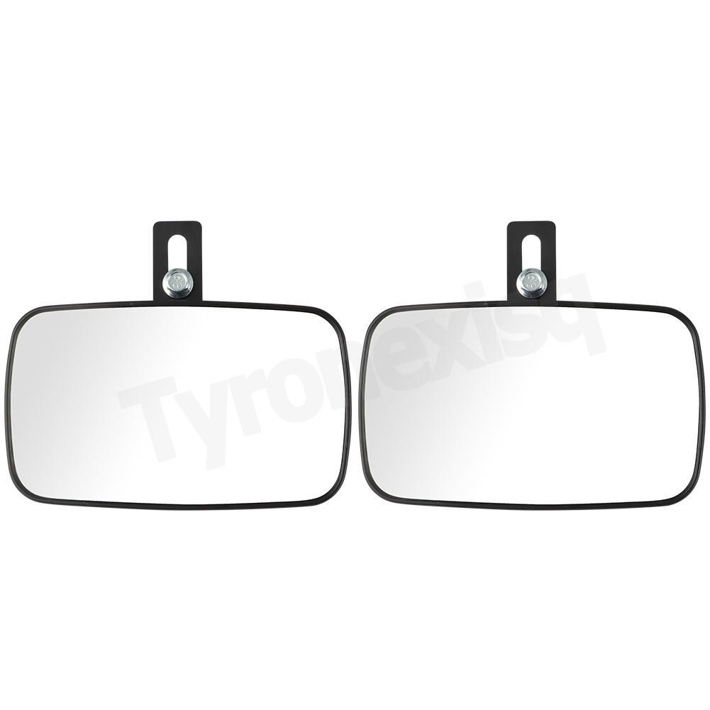 Pair of Black Tractor Side Mirror LH & RH Mirrors For John Deere Boomer Loaders