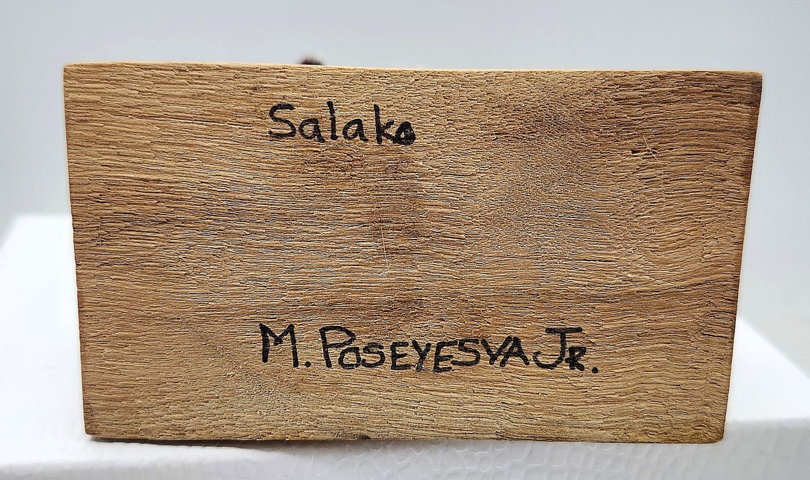 Vtg Wood Native American Hopi Salako Taka & Mana Kachina Figures M. Poseyesva Jr