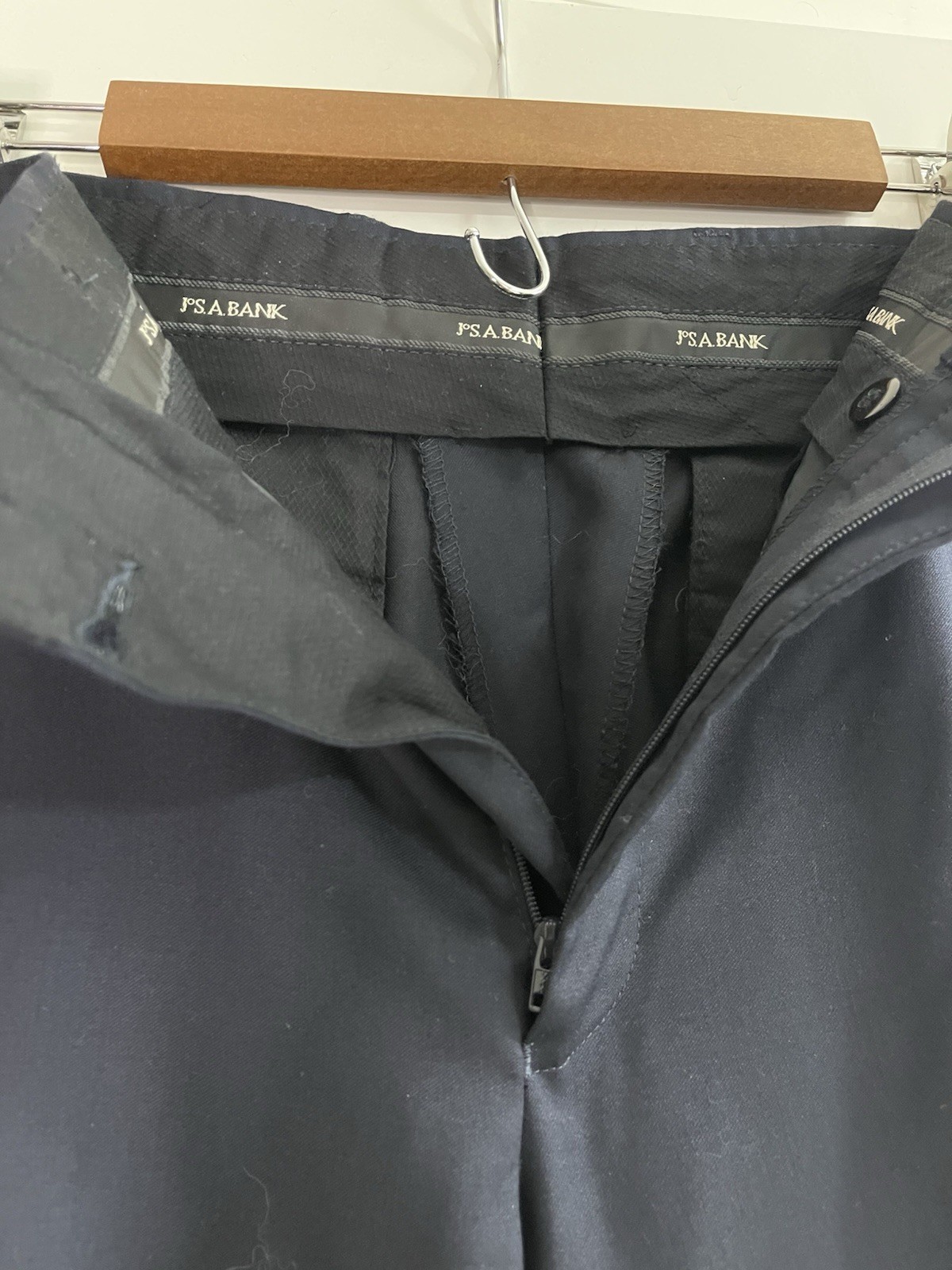 Jos A Bank Signature Collection Black Wool Suit Pants Mens 35R Tailored