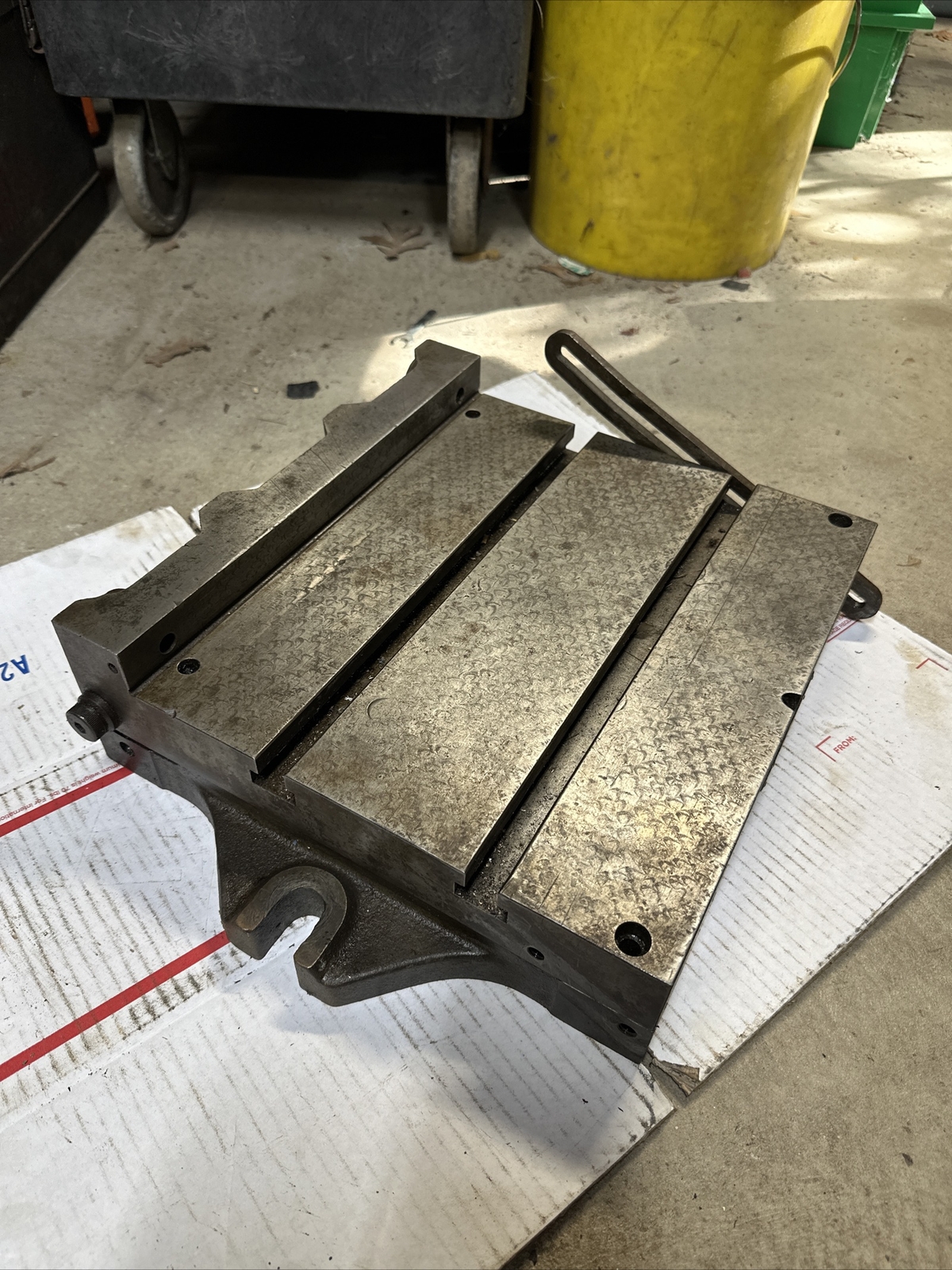 Bridgeport Milling Machine Sine Table Tilting Angle Plate Setup Block Machinist