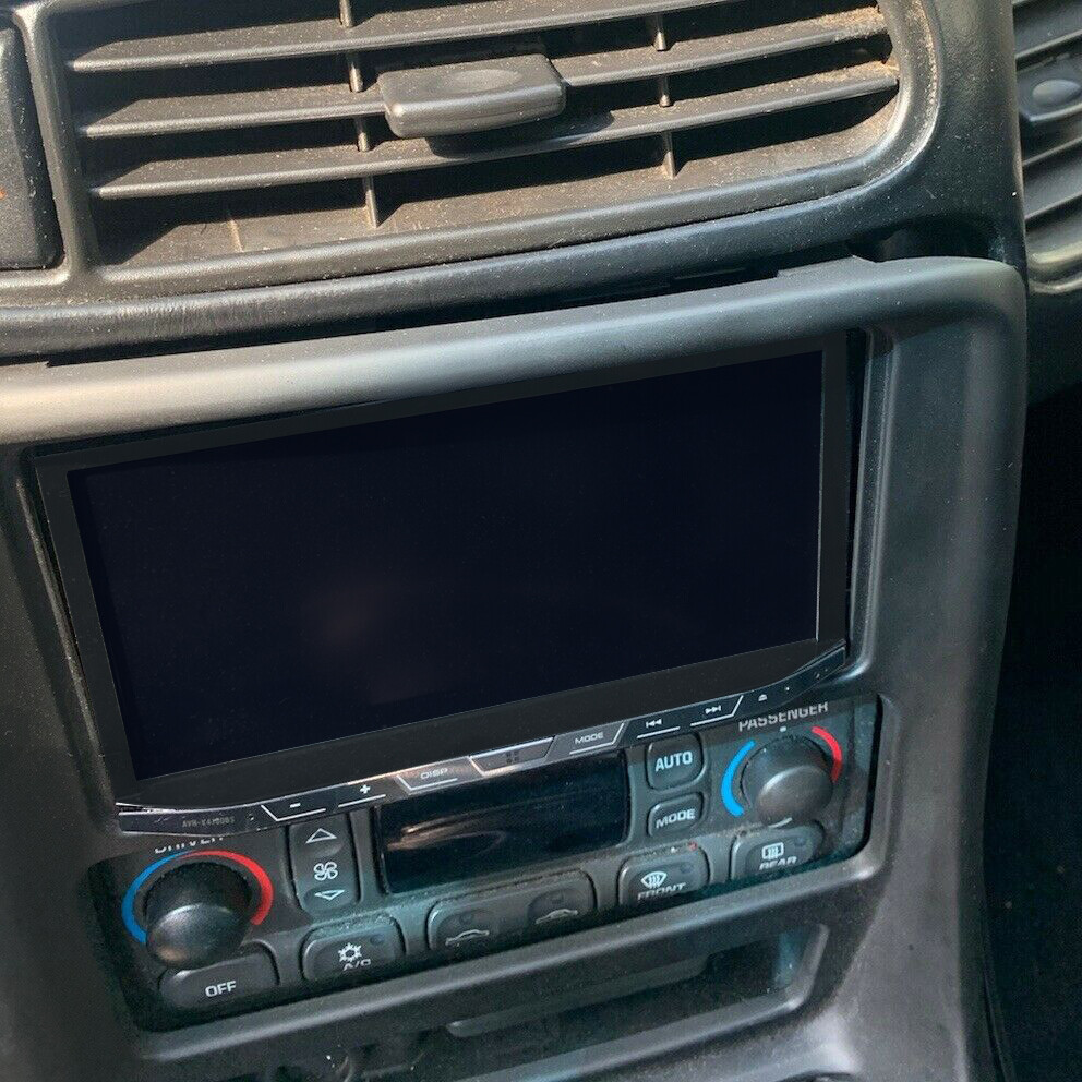 Double Din Dash Installation Kit Radio Console For Chevy Corvette C5 97-04 Black