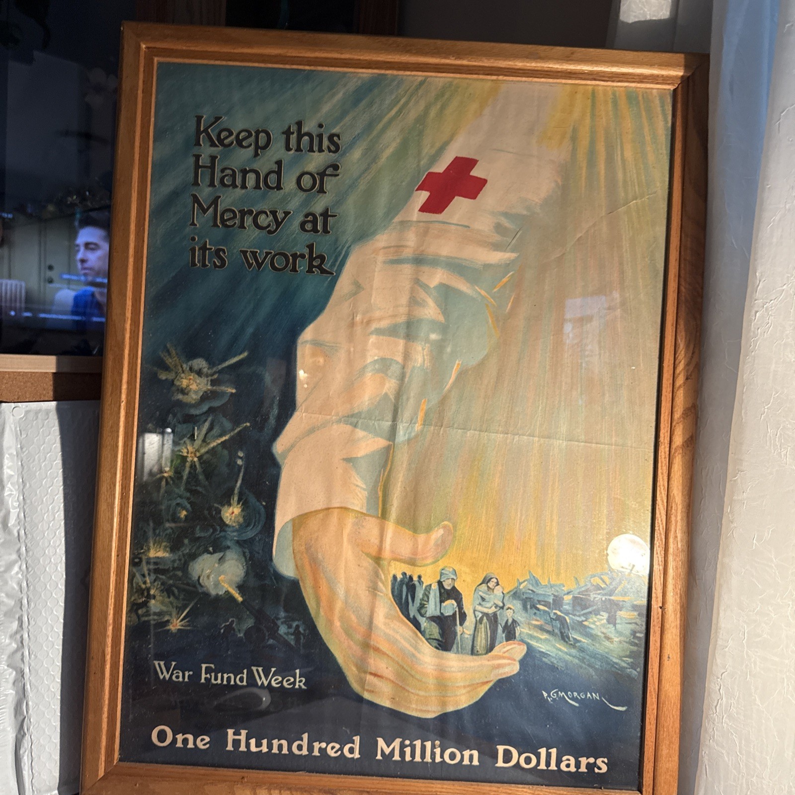 WW1 "Keep This Hand of Mercy as its Work" Red Cross Poster (20" X 27") 1918