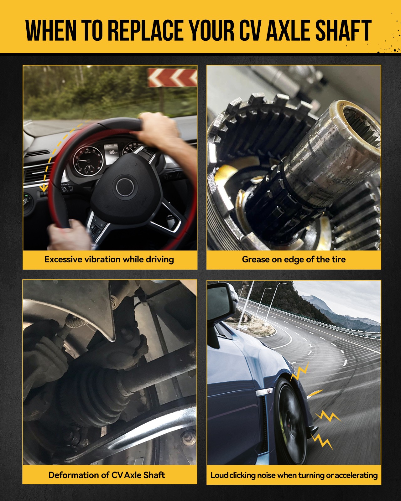 CV Axle Shaft Assembly Front Left or Right For 2010-2014 Subaru Outback Legacy