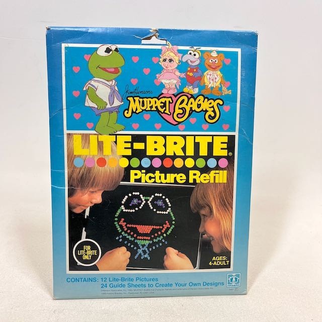VTG 1985 HENSON’S MUPPET BABIES LITE BRITE PICTURE REFILL PACK