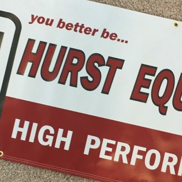 HURST SHIFTER Garage Banner Sign (Large 2'x5')