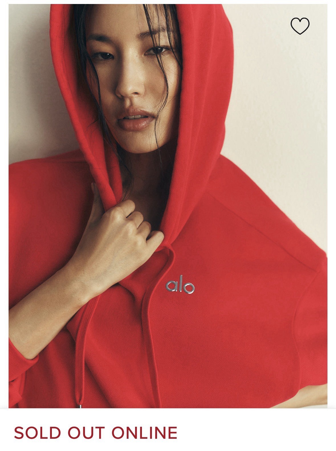 Alo Accolade Hoodie - Bright Red (Size Extra Small XS)