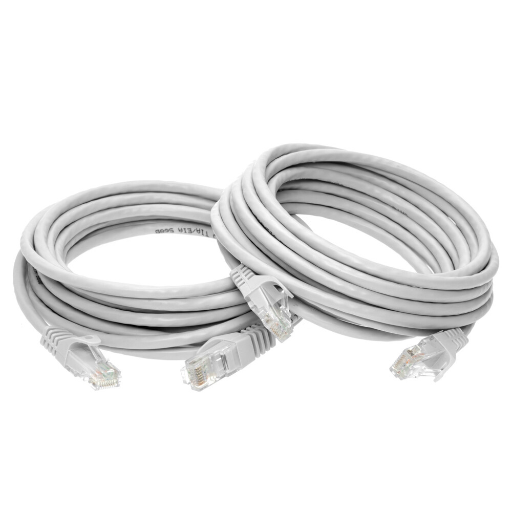 CAT6 Ethernet Patch Cord RJ45 LAN Network Cable Gray 1.5FT- 20FT Multi-Pack LOT