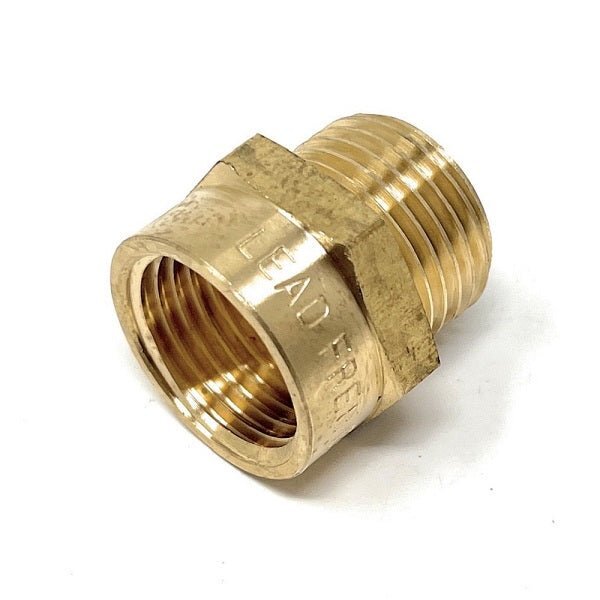 G Thread (Metric BSPP) Male to NPT Female Adapter - Lead Free (1/2" x 1/2")