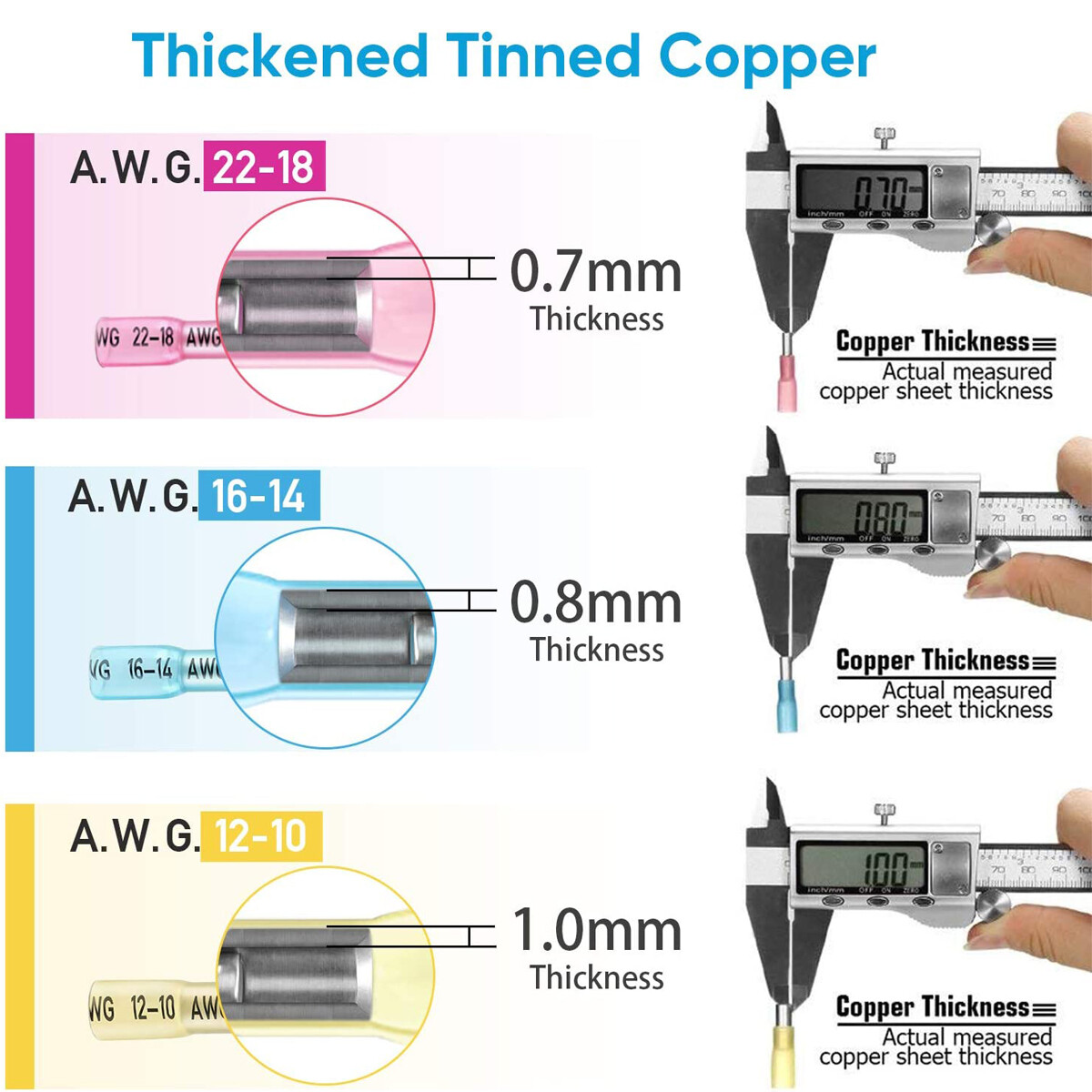 240pcs Waterproof Wire Connectors Heat Shrink Marine Automotive Terminals kit