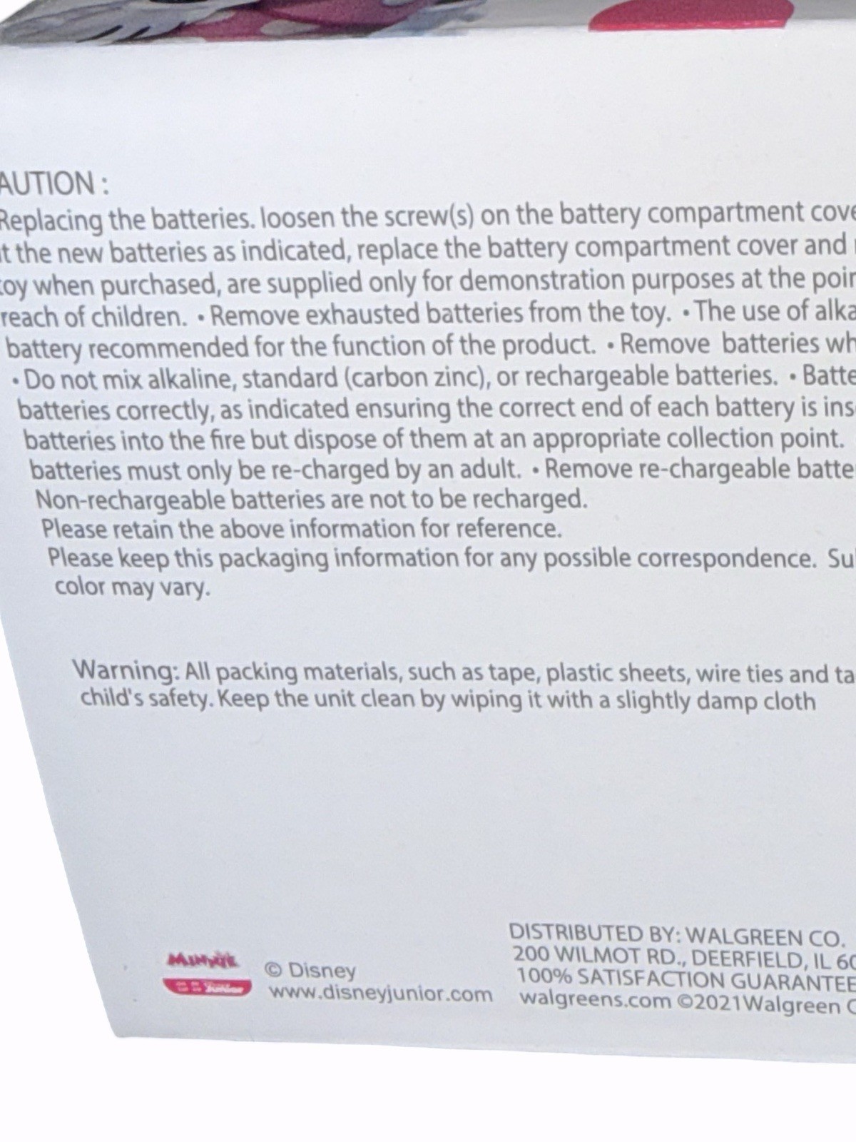 Disney Junior Minnie Mouse MY FIRST MICROPHONE 7" Light & Sound Electronic Toy