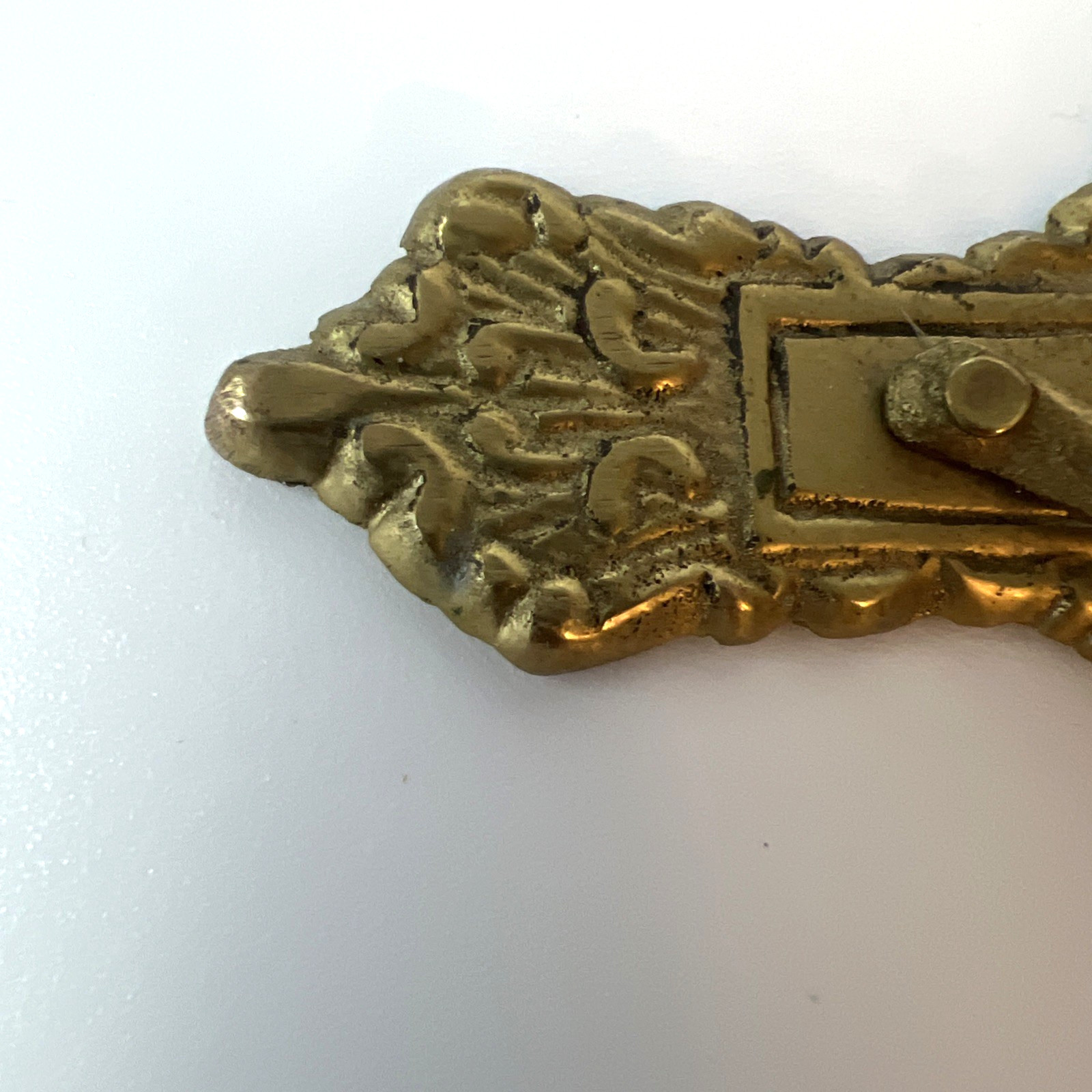 Vintage Ornate Brass Crucifix Wall Hanging Cross Catholic Religious Jesus