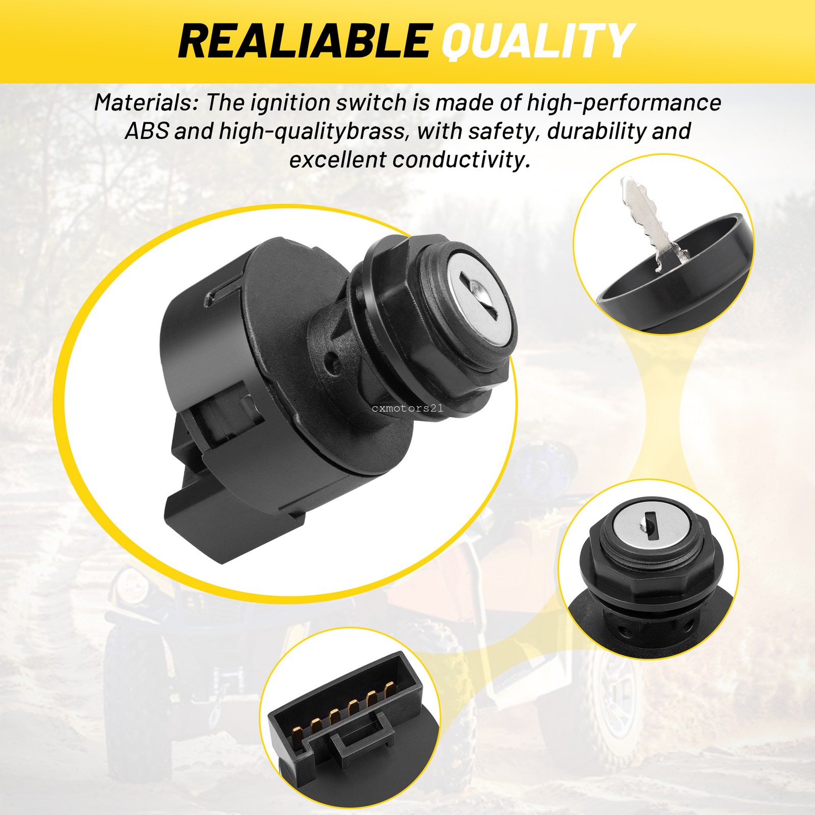 Ignition Key Switch 4012165 For Polaris Ranger Crew 500 570 700 800 900 10-18 US