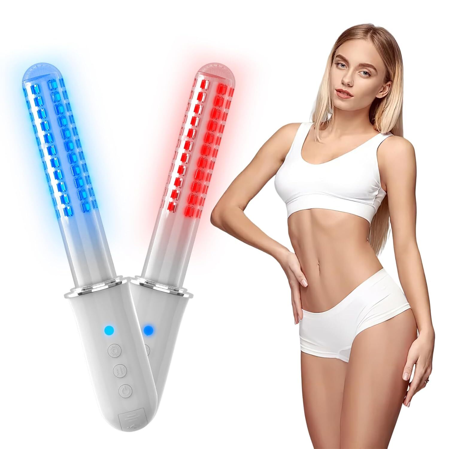 Red & Blue Light Gynecological Therapy Vaginal Rejuvenation Wand Intimate Health