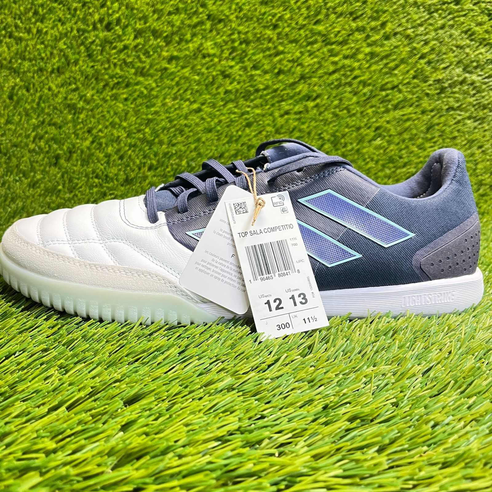 Adidas Top Sala Competition Mens Size 12 Blue White Running Indoor Soccer Shoes