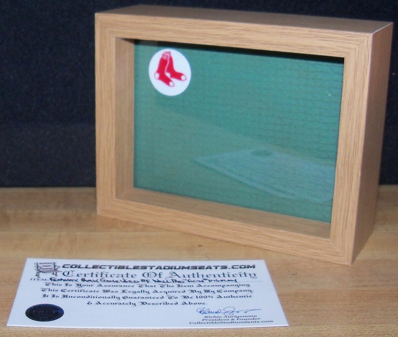 ⚾ FENWAY PARK USED WALL PAD DISPLAY Green Monster Boston Red Sox Ted Williams ⚾