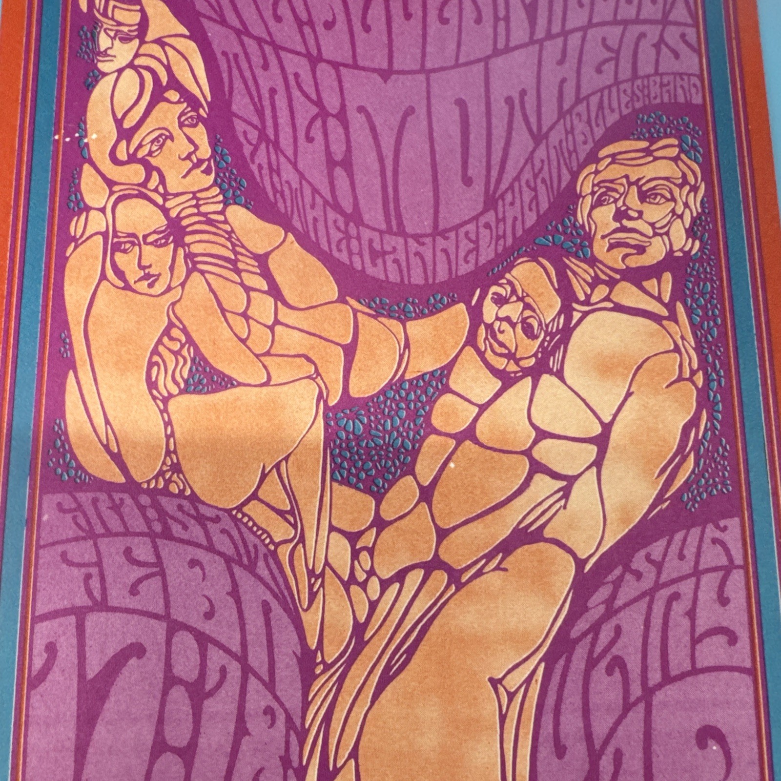 Mothers of Invention Canned Heat 1967 Fillmore Bill Graham BG50 Postcard Origina