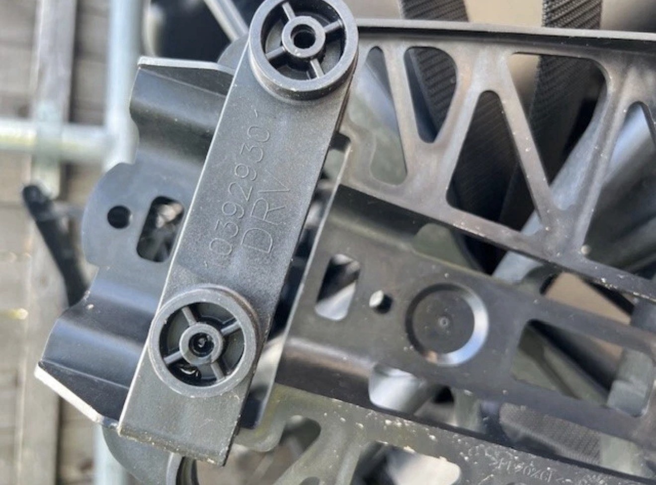 OEM Club Car Precedent Onward SAM Rear Basket 103952901 w/ Struts Bag Holder