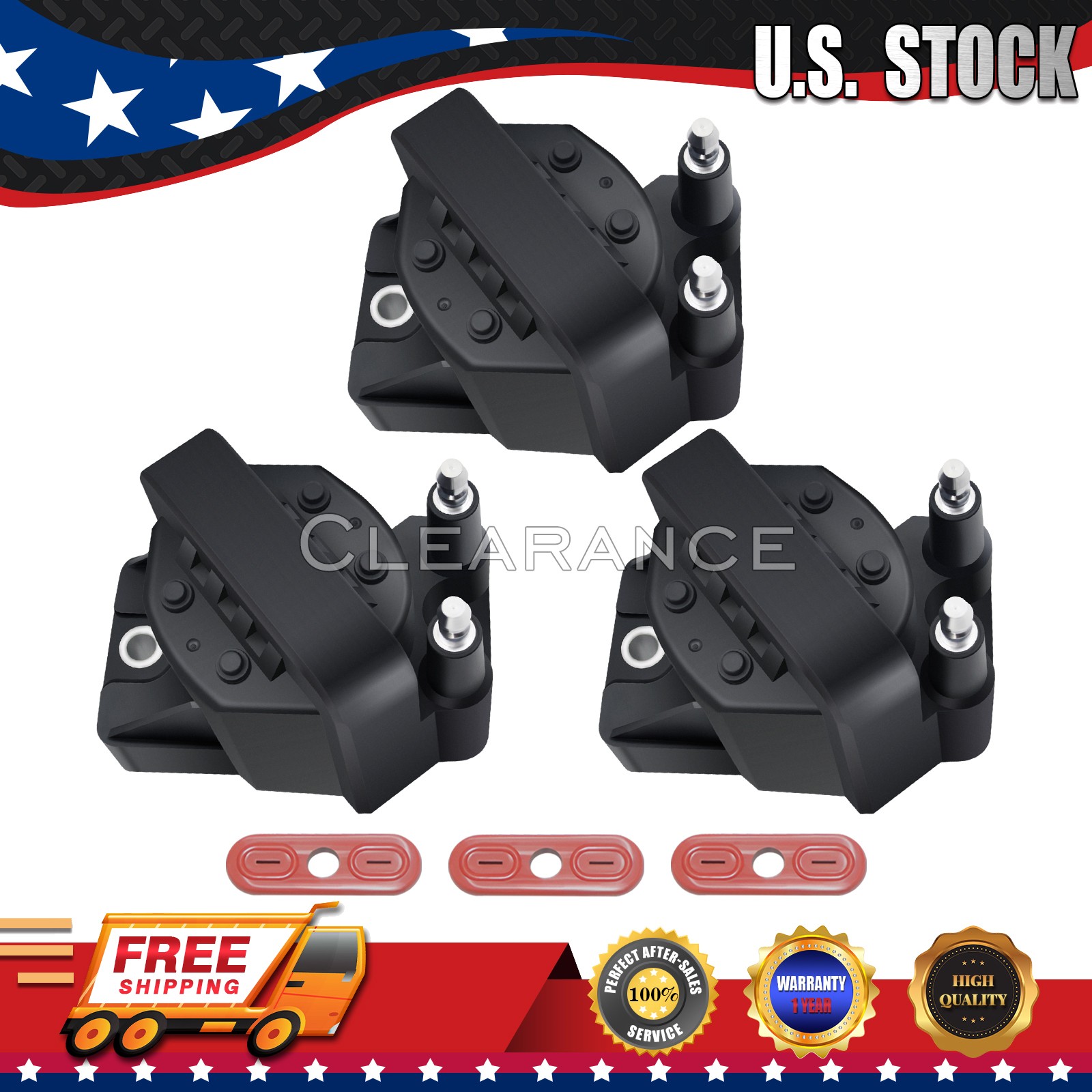 Set of 3 Ignition Coil Pack For Buick Cadillac Chevrolet Oldsmobile 3.8L V6 DR39