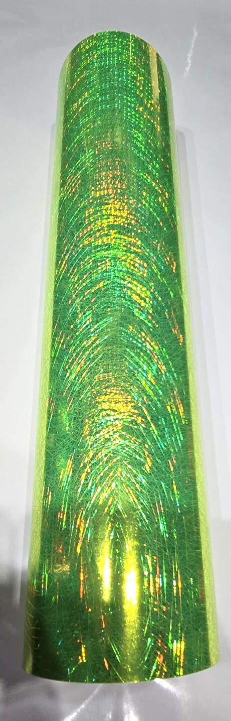 Holographic Fluorescent Yellow Light Ray Sign Plotter Cutter Vinyl Roll