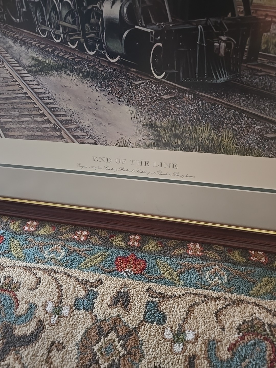 Paul McGehee 'End of the Line' Signed Strasburg RR Lithograph Art Print Framed