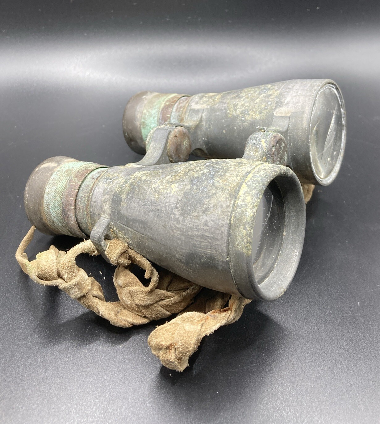 WWI WW2 German Heer Army Wehrmacht Brass Binoculars Battlefield Relic