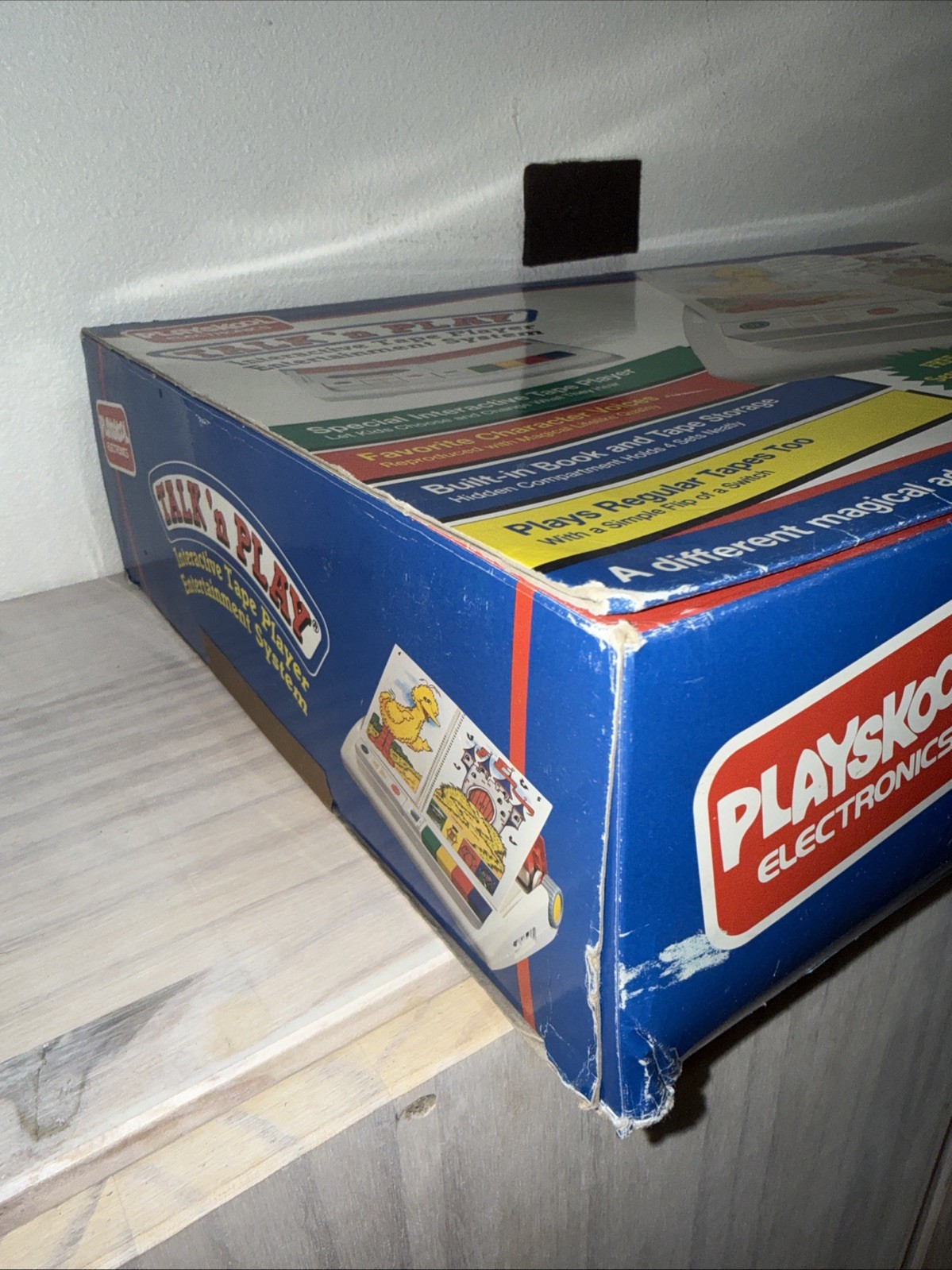 LQQK 1992 Vintage Playskool Talk 'n Play In Box COMPLETE w/ 8 Tapes 9 Books