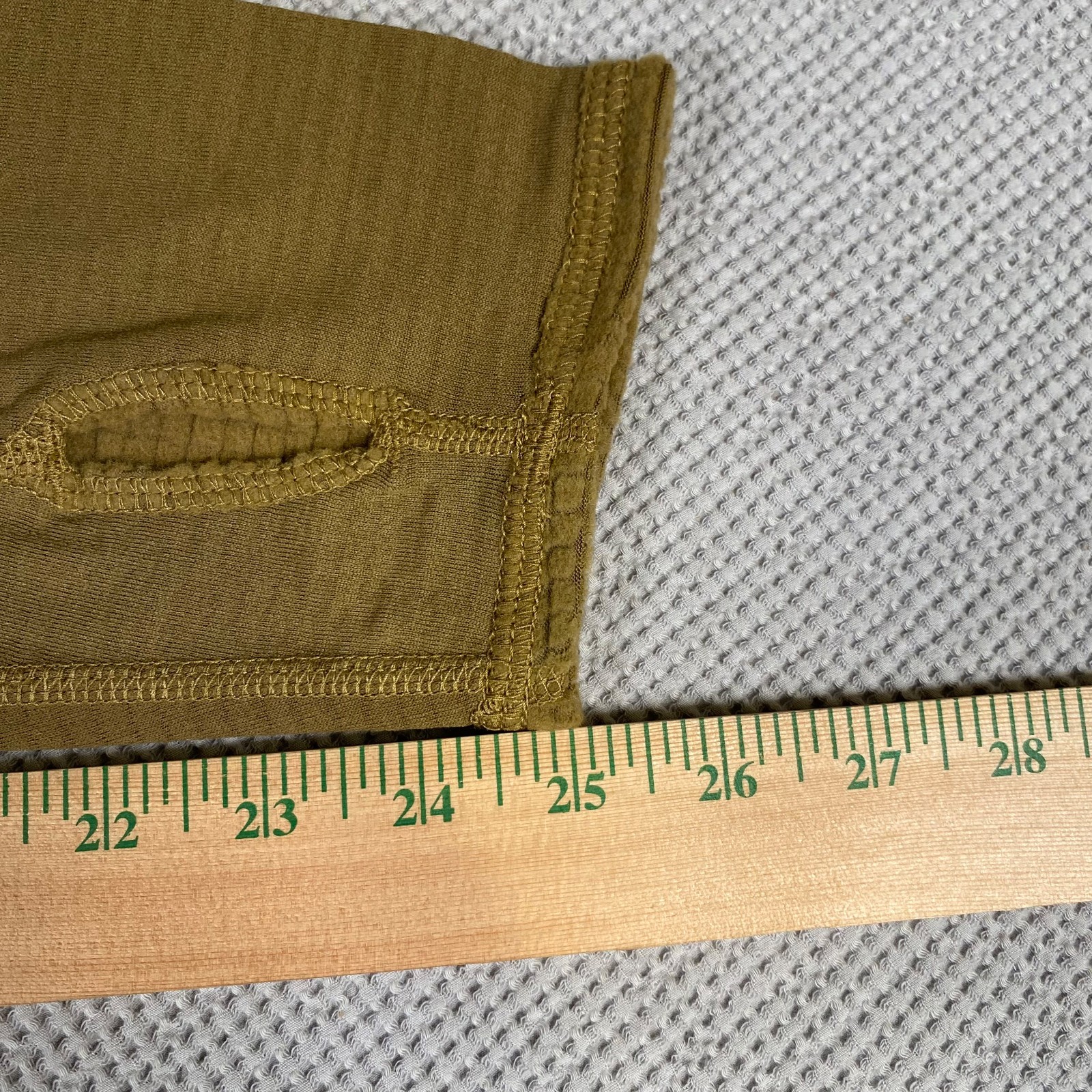 New USMC Polartec FROG Grid Fleece Waffle L2 1/2 Zip Pullover Coyote Brown LARGE