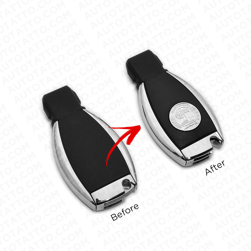 Genuine OEM Remote Key Cover Badge For Mercedes Car Key AMG Apple Tree Sport