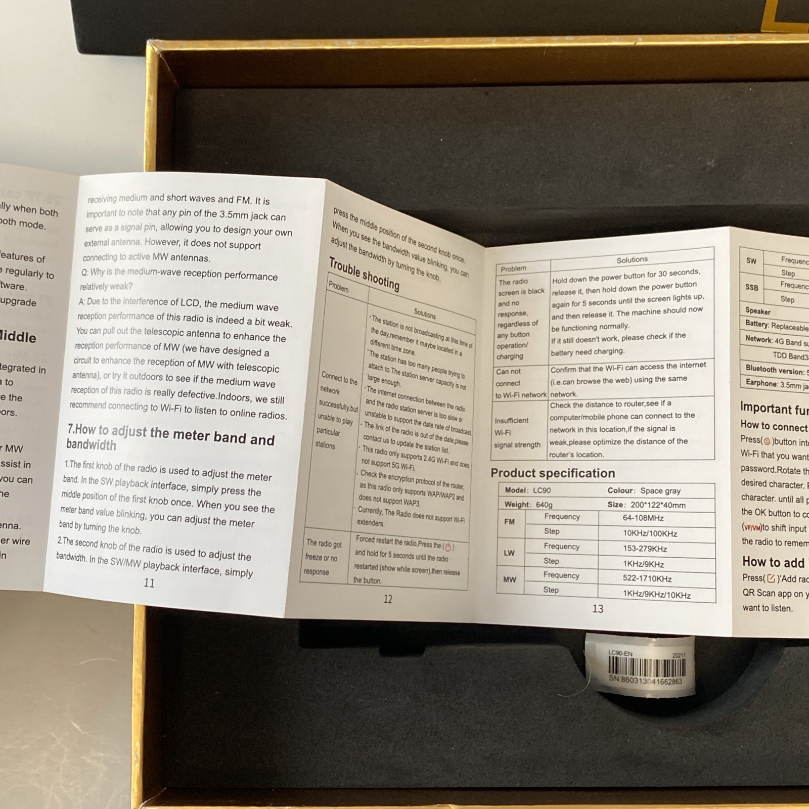 Choyong LC90 Shortwave And Internet Radio (Used Excellent) USA REAL PICTURES!!