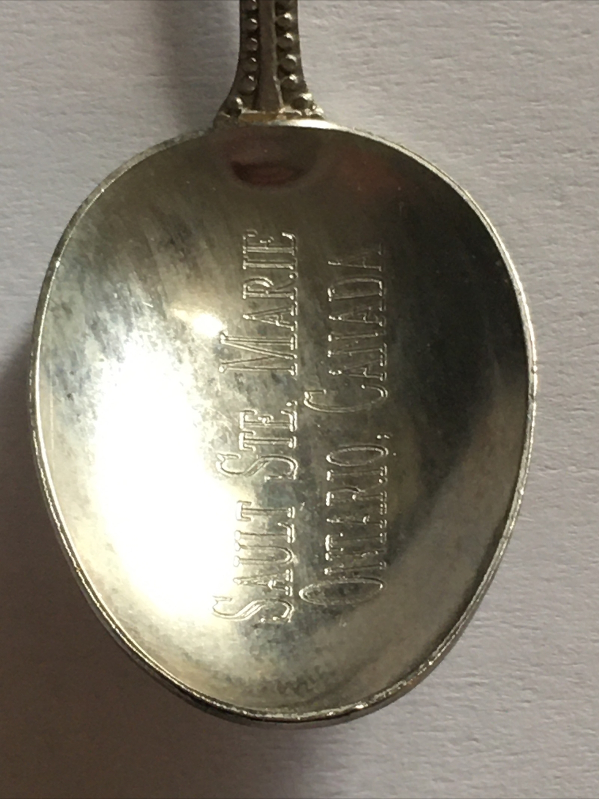 Vintage Souvenir Spoon Collectible Sault Ste. Marie Ontario Canada