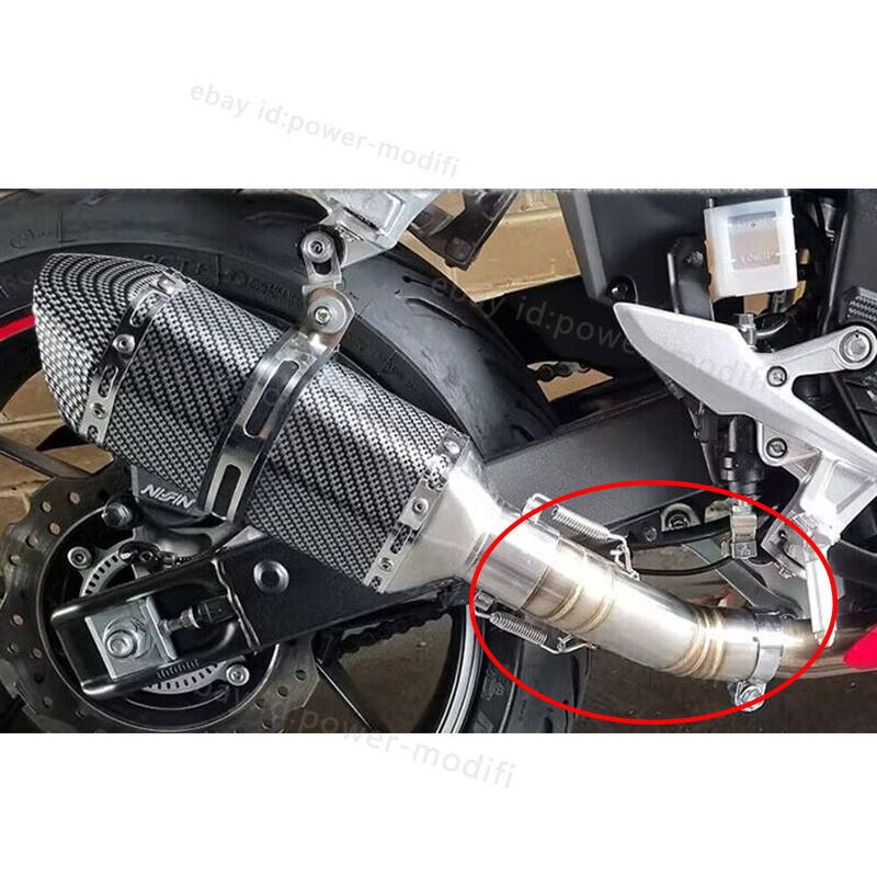 For Honda CBR500R CB500F 2016-2025 Connect 51MM Tips Motorcycle Exhaust Mid Pipe