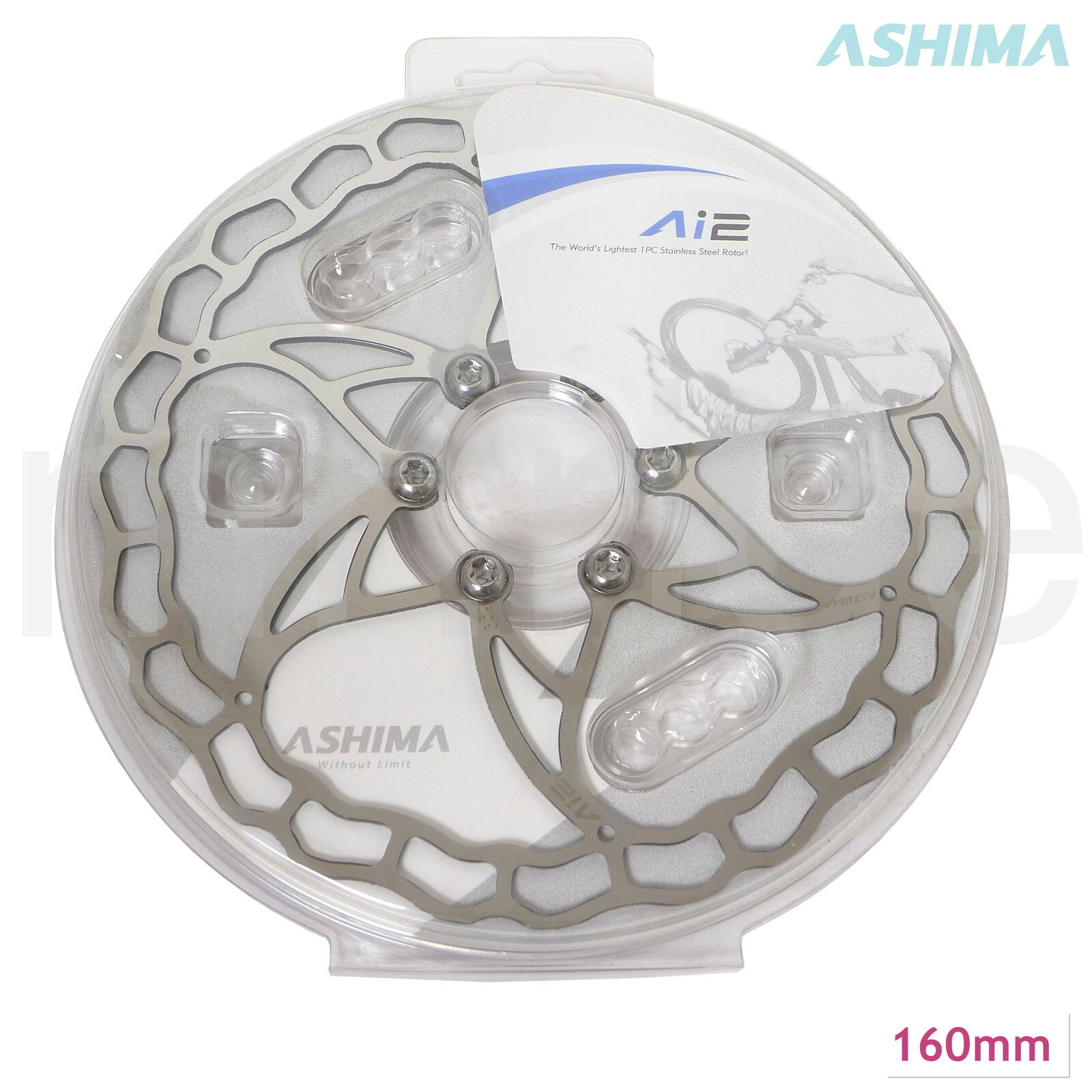 ASHIMA Ai2 Road/CX/MTB Bike Disc Rotor 140/160/180mm 64/73/104g fit Shimano TRP