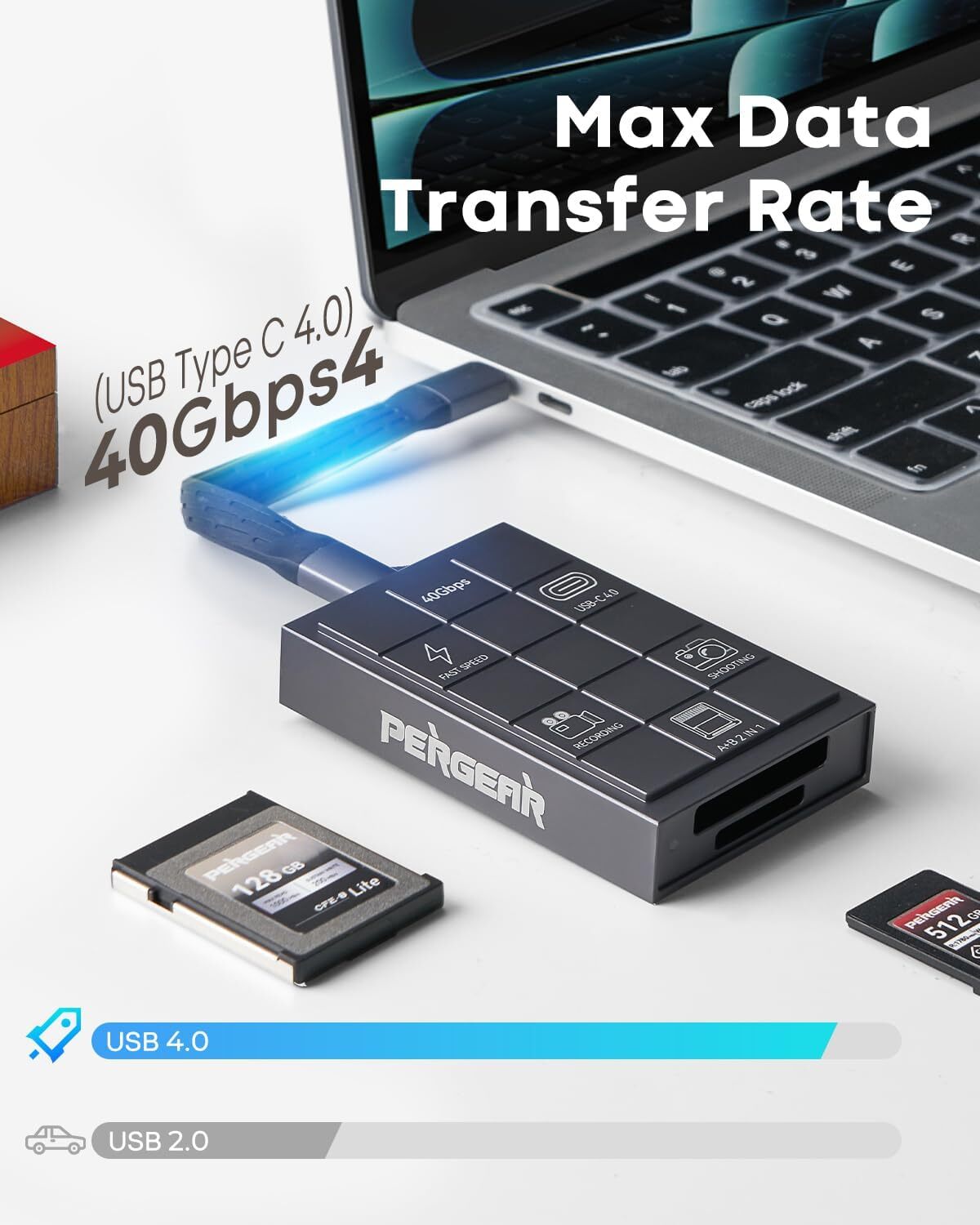 PERGEAR Card Reader for Pergear Master 4.0 CFexpress Type A/B Memory Card