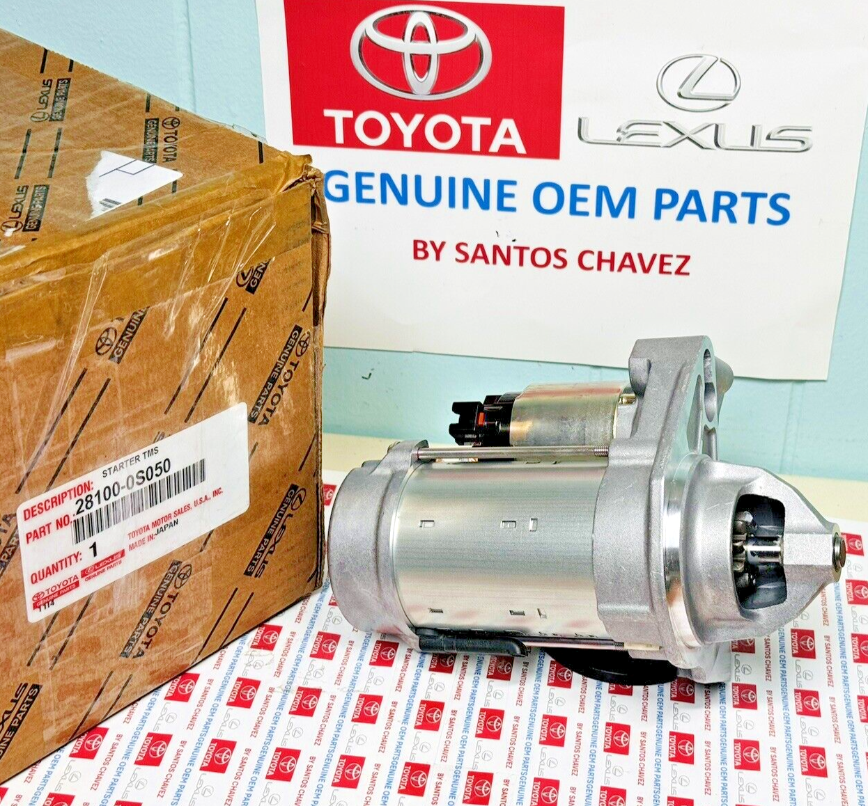2007-22 Tundra,Sequoia,Land Cruiser 5.7L V8 Starter GENUINE OEM PART 28100-0S050
