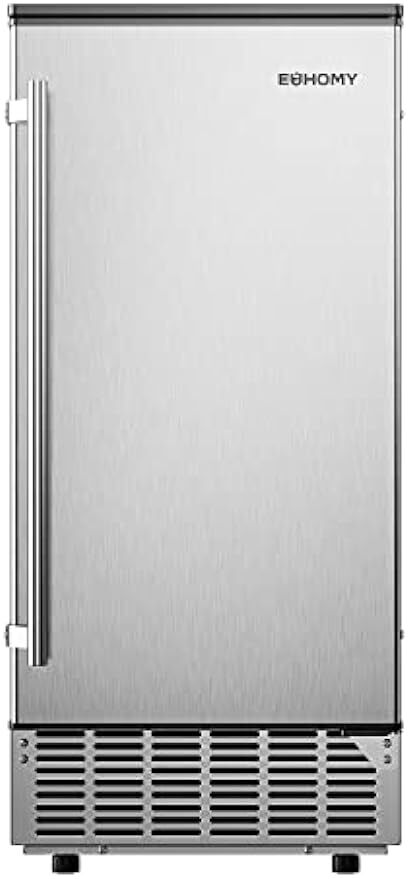 Commercial Under Counter Ice Maker Machine, 80 Lbs/Day Auto-Cleaning