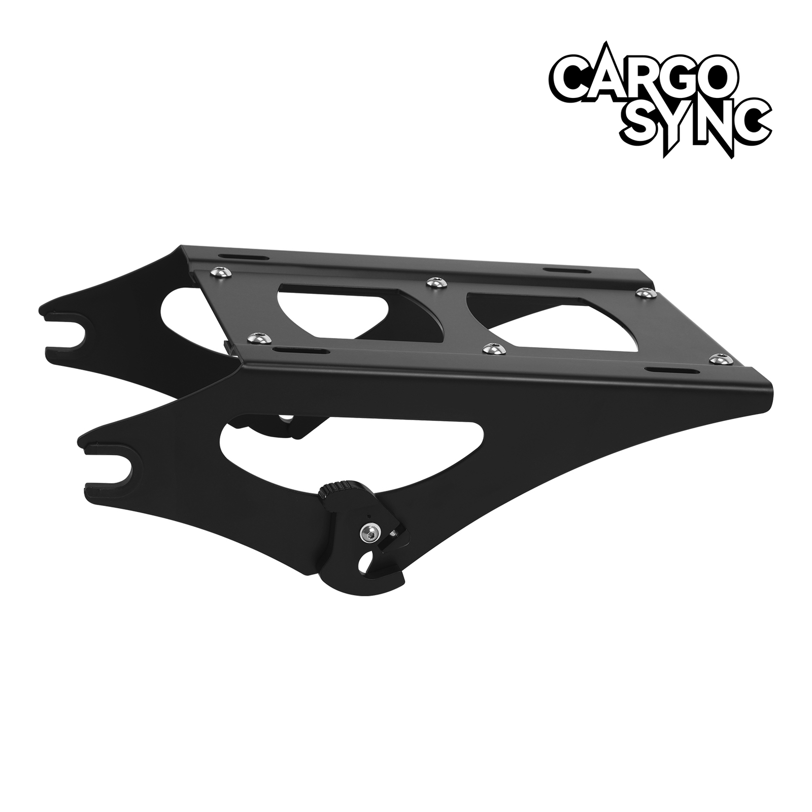 13.7“ King Trunk with Wrap Backrest Mount Rack Fit For Harley Touring '14-25