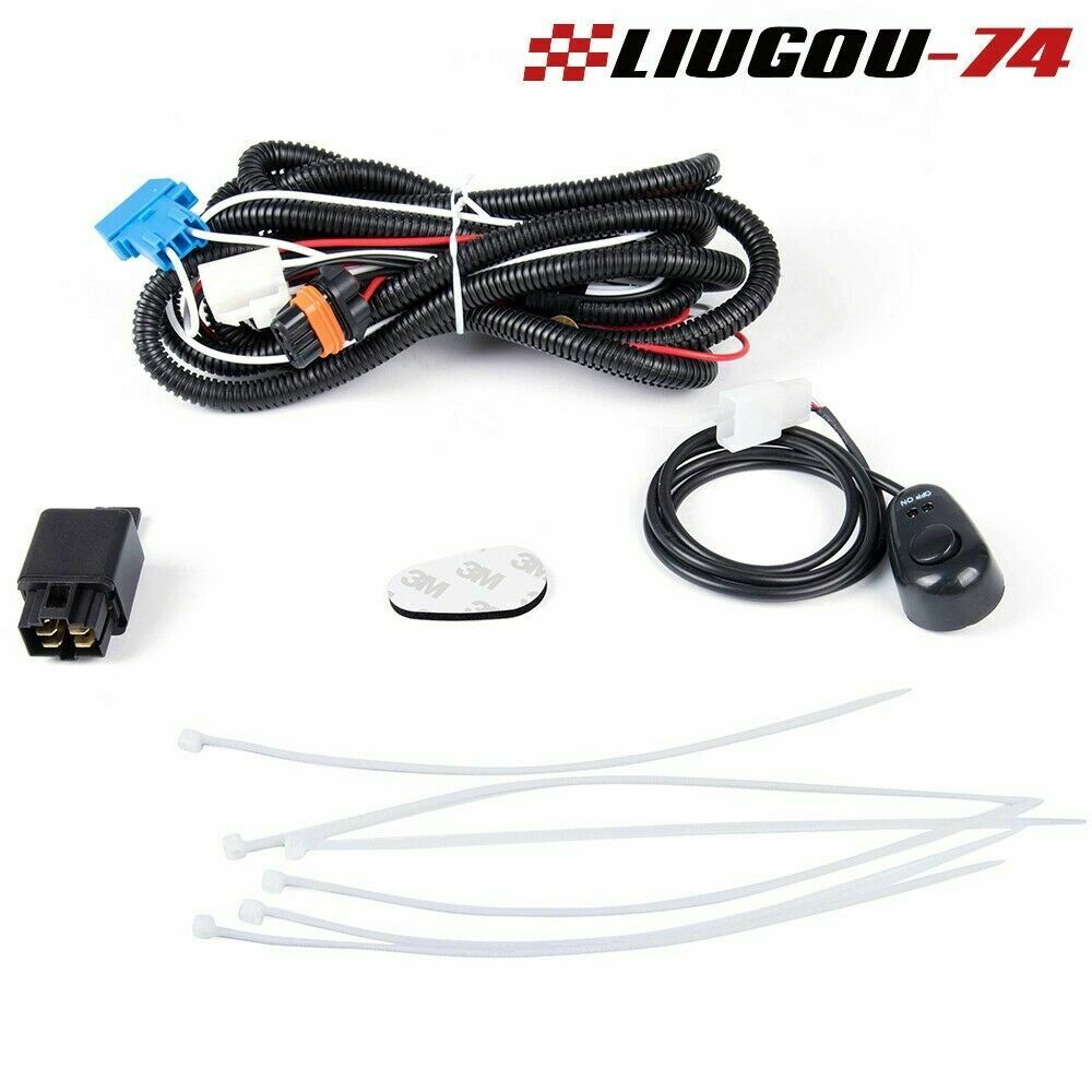 Fit For 03-06 GMC Sierra 1500 2500 3500 Clear Lens Fog Lights+Wiring+Switch USA