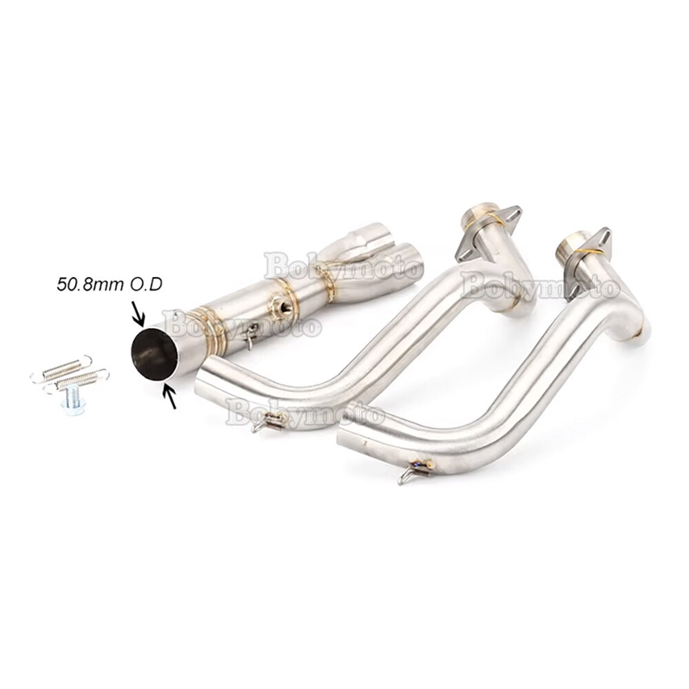 Full System Exhaust Muffler Header Tips Pipe Fits Yamaha MT-07 YZF R7 2014-2025